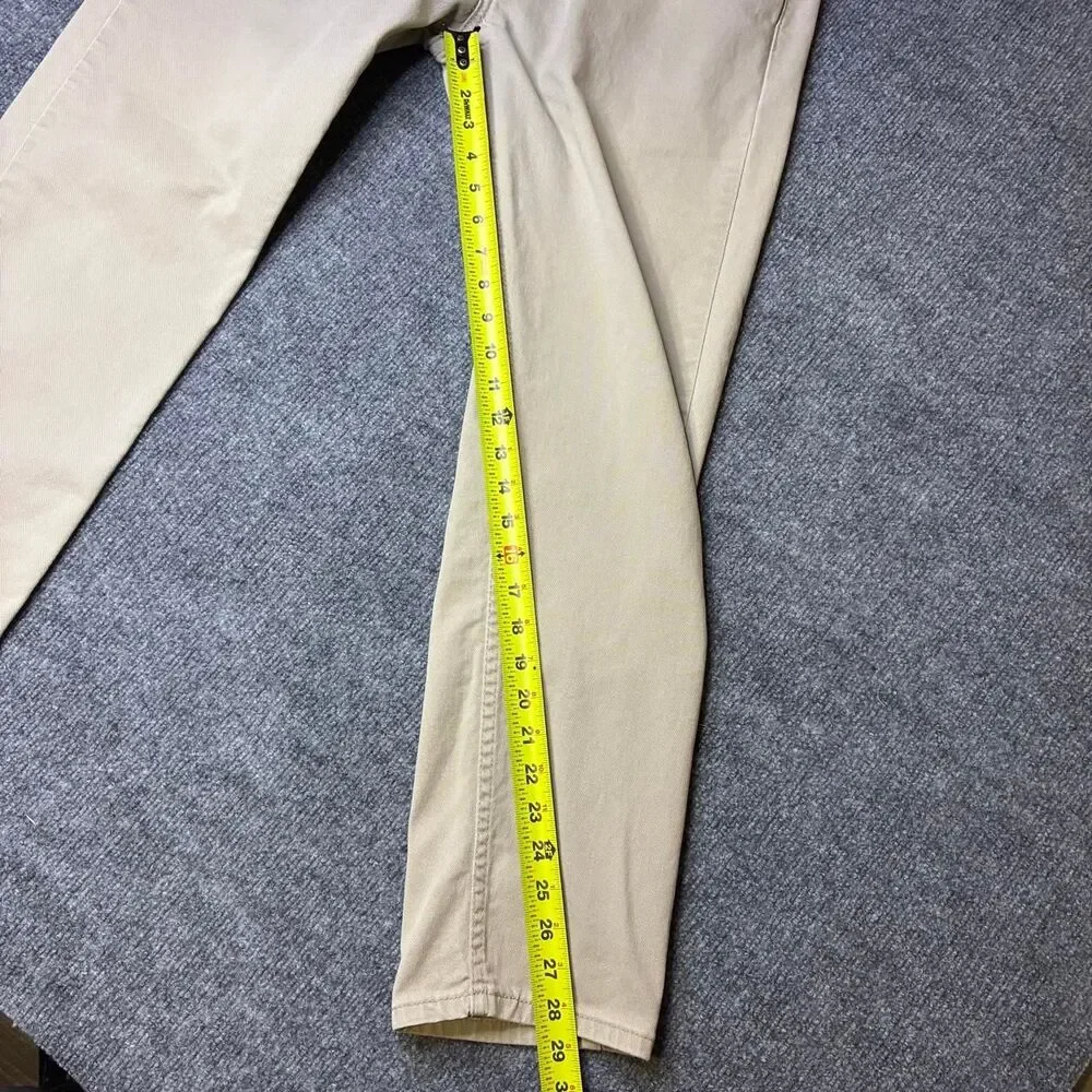 Levi’s 502 Regular Taper Jeans Men’s 34x30 Beige Tan Denim Pants